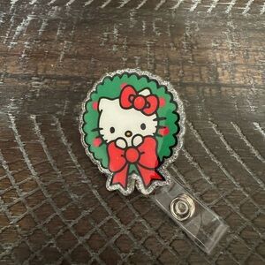 Hello Kitty Christmas Badge Reel